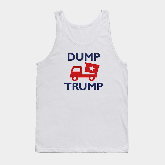 Dump Trump Tank Top by VectorPlanet